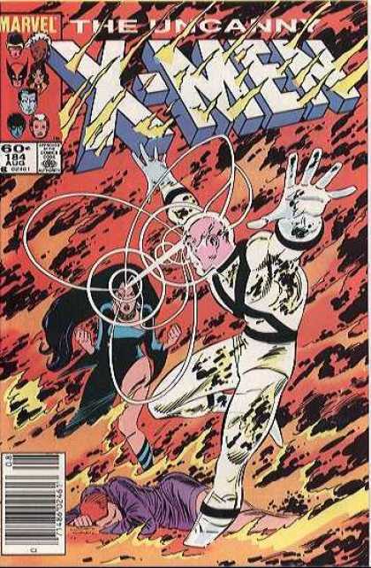 Uncanny X-Men 184 - Fire - Flame - Fight - Xavier - Professor X - John Romita