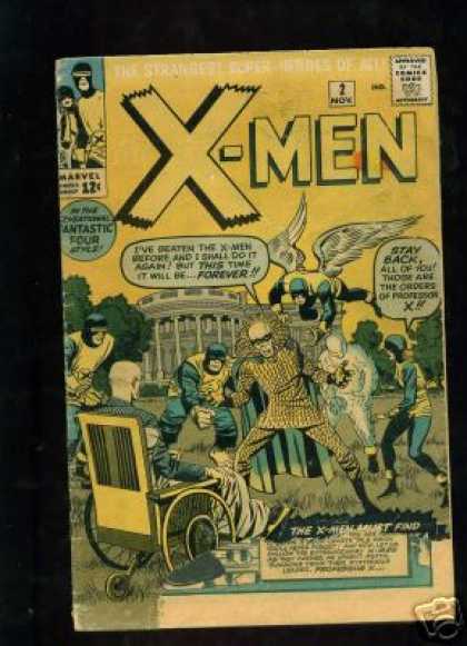 Uncanny X-Men 2 - Angel - White House - Wheelchair - Professor X - Approved By The Comics Code - Jack Kirby