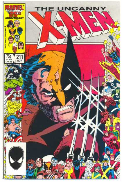 Uncanny X-Men 211 - Wolverine - Marvel - X-men - Warewolf - Superheroe - Bob Wiacek, John Romita