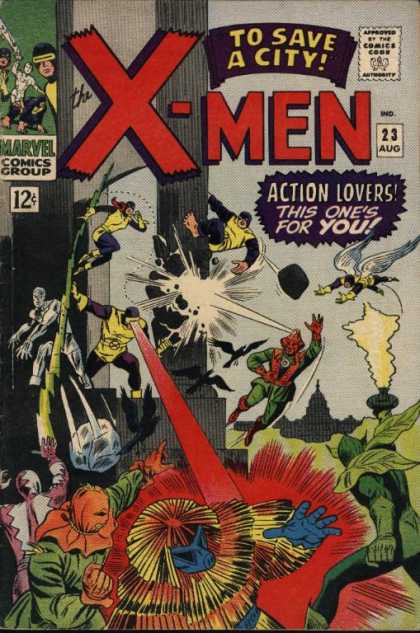 Uncanny X-Men 23 - Beast - King Kong - Marvel Comics - Flying Super Heros - X-men