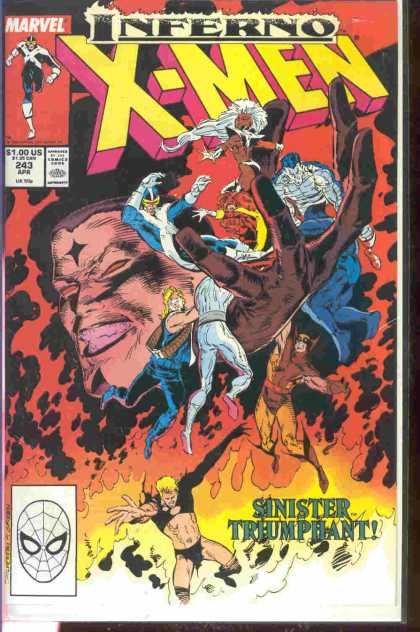 Uncanny X-Men 243 - Colossus - Storm - Wolverine - Cyclops - Iceman - Marc Silvestri