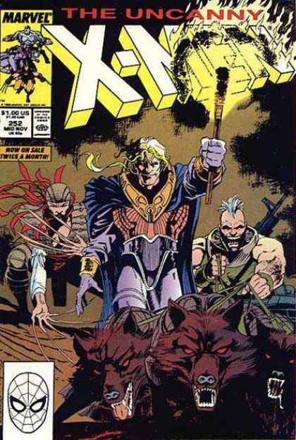 Uncanny X-Men 252 - Wolves - Lady Deathstrike - Wolverine - Torch - Bill Sienkiewicz, Jim Lee