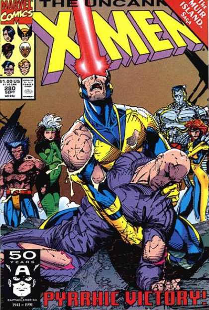 Uncanny X-Men 280 - Cyclops - Rogue - Wolverine - Xavier - Jean Grey - Jim Lee