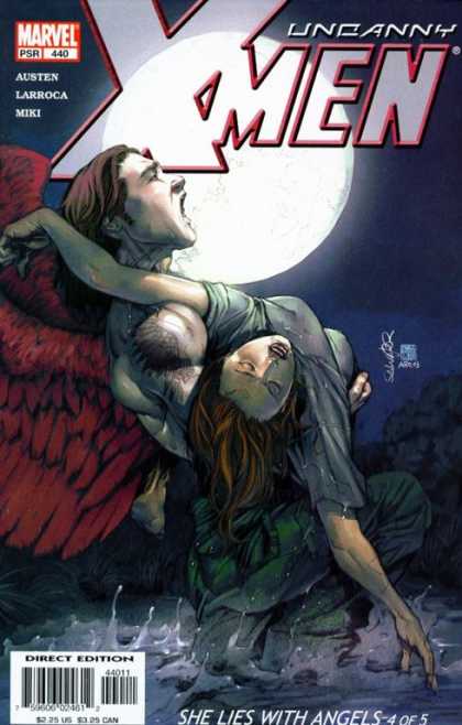 Uncanny X-Men 440 - Angel - Moon - Wings - Dead - Death - Salvador Larroca