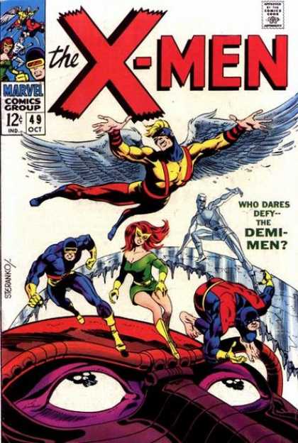 Uncanny X-Men 49 - Iceman - Angel - Demi-men - Beast - Cyclops - Jim Steranko