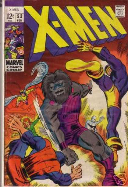 Uncanny X-Men 53 - Cyclops - Silver Surfer - Iceman - Beast - Angel - Barry Windsor-Smith