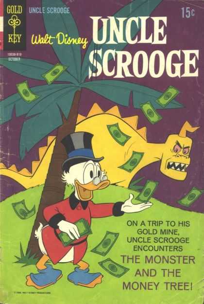 Uncle Scrooge 83 - Walt Disney - Gold Key - Trip - The Monster And The Money Tree - Gold Mine