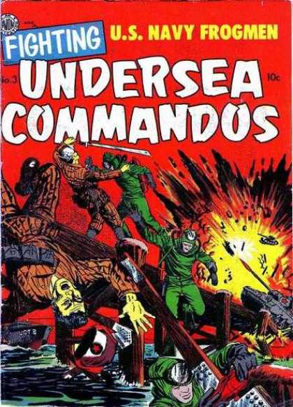 Undersea Commandos 3 - Undersea Commandos - Fighting - Us Navy Frogmen - Tanks - Explosion