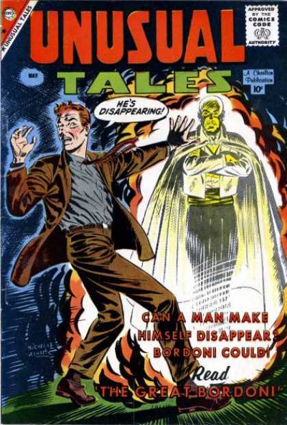 Unusual Tales 16 - Approved By The Comics Code - Hes Disappearing - May - Man - Cloak