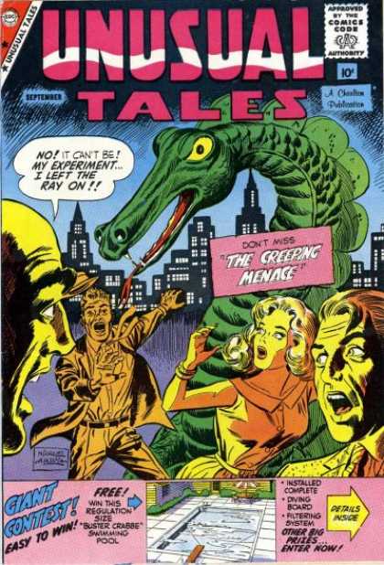 Unusual Tales 18 - Comics Code - Women - Men - Monster - City
