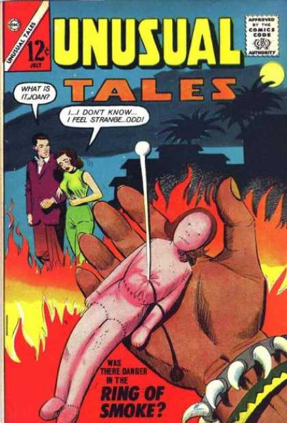 Unusual Tales 40 - Voodoo Toy - Sick Woman - Man - Fire - Night
