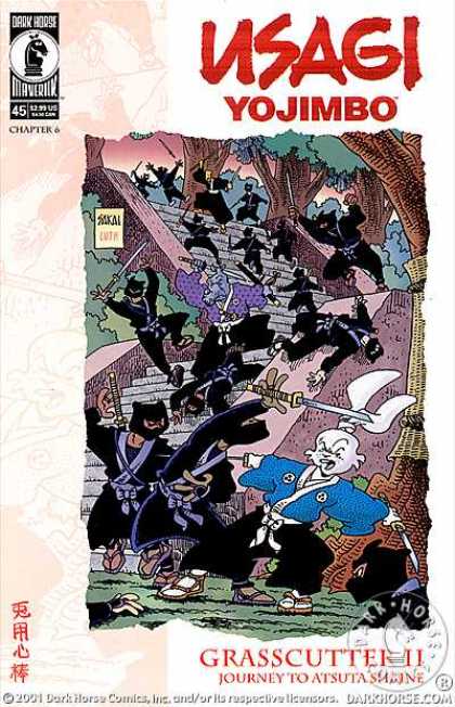 Usagi Yojimbo 45 - Grasscutter Ii - Journey To Atsuta Shrine - Darkhorse - Issue 45 Chapter 6 - Samurai - Stan Sakai, Tom Luth