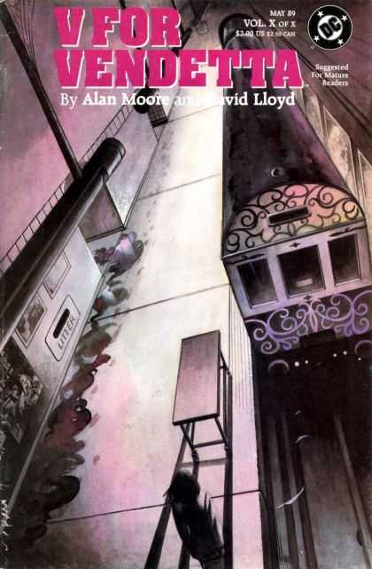 Alan Moore - Strange Man - Vol X Of X - Window - Railroad - David Lloyd V for Vendetta 10 - Alan Moore - Strange Man - Vol X Of X - Window - Railroad - David Lloyd