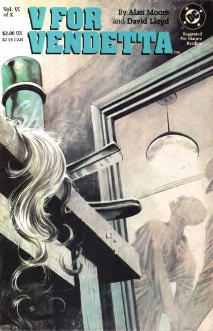 V for Vendetta 6 - Operating Room - Long White Hair - Bright Light - Operating Table - Forceful Action - David Lloyd