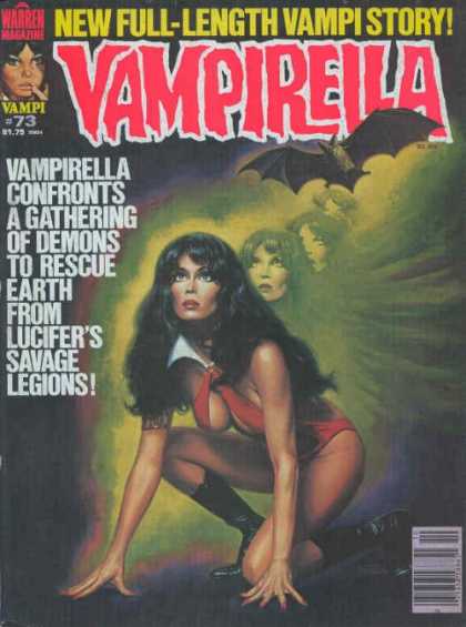 Vampirella 73 - Bat - Vampirella - Confronts - A Gathering - Of Demons