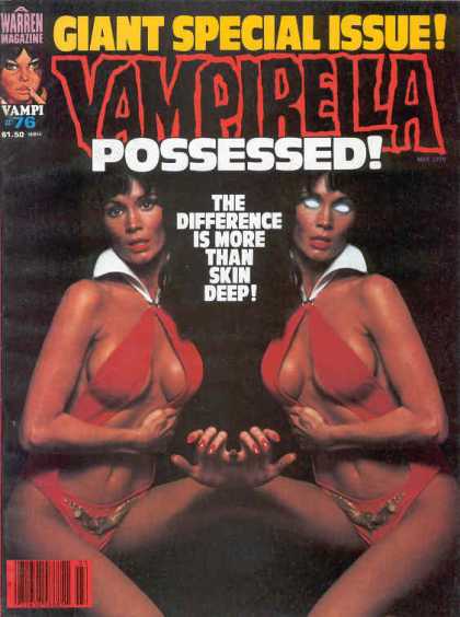Vampirella 76 - Possessed - Warren Magazine - Red Suit - White Collar - Giant Special Issue
