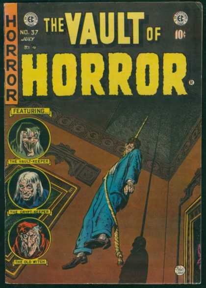 Vault of Horror 37 - The Vault Keeper - The Crypt Keeper - The Old Witch - Man Hanging - Blue Suit