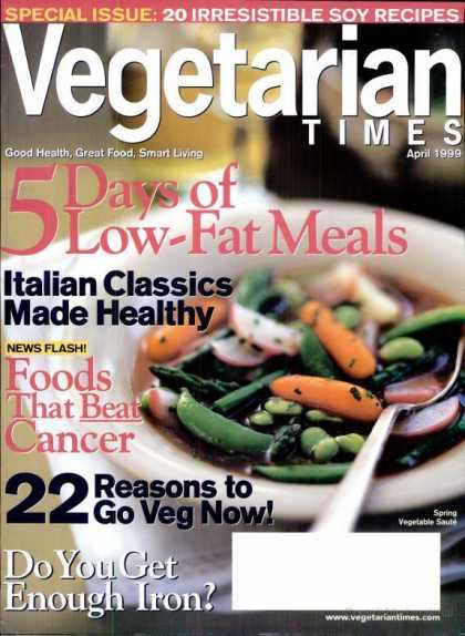 Vegetarian Times - April 1999