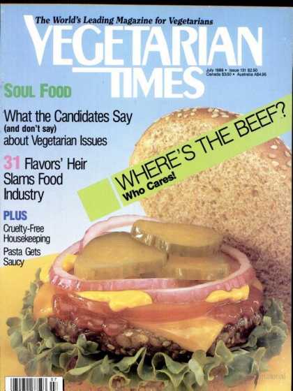 Vegetarian Times - July 1988