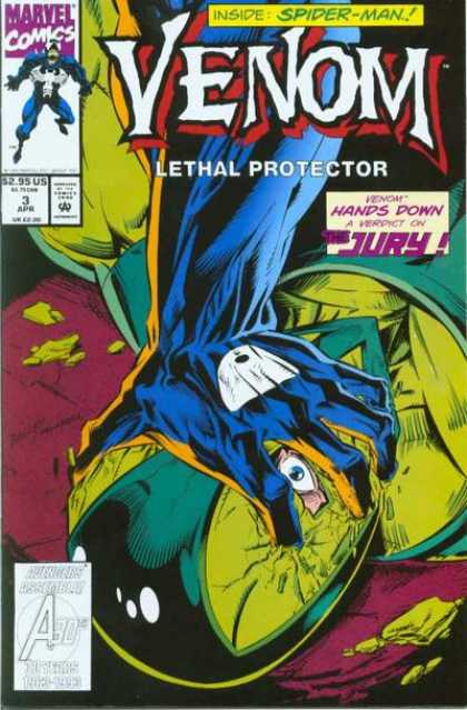 Venom: Lethal Protector 3 - Venom - Crushing Helmet - 3 April - Jury - Verdict - Mark Bagley