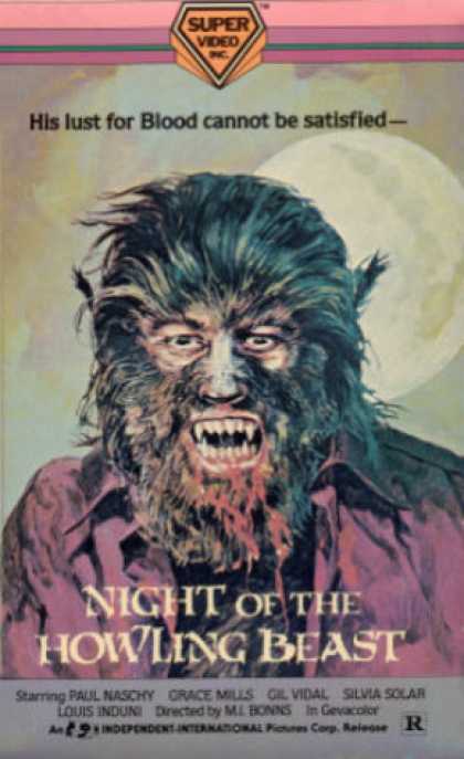 VHS Videos - Night Of the Howling Beast
