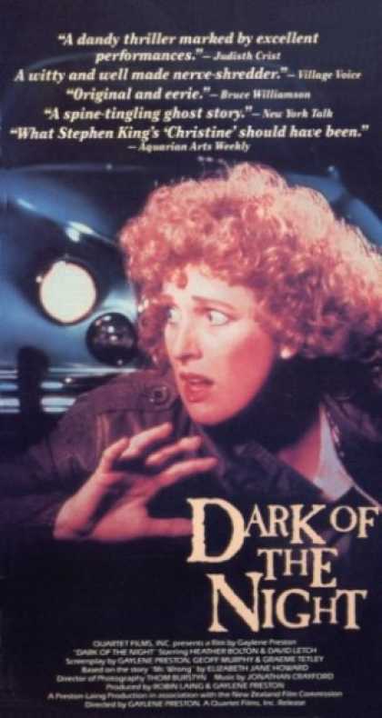 VHS Videos - Dark Of the Night