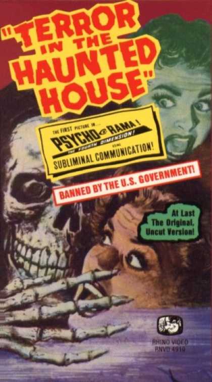VHS Videos - Terror in the Haunted House