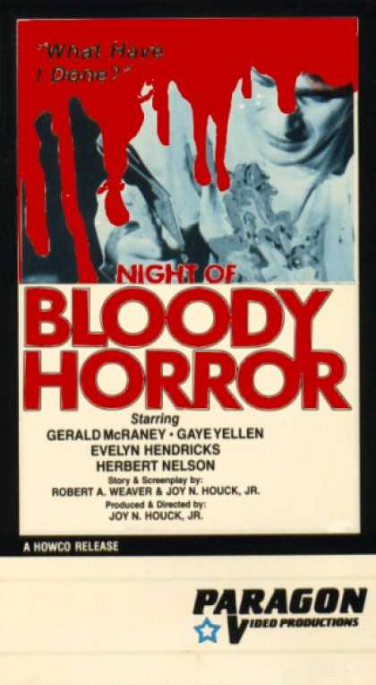 VHS Videos - Night Of Bloody Horror