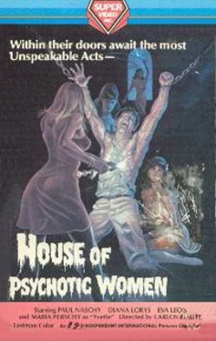 VHS Videos - House Of Psychotic Women