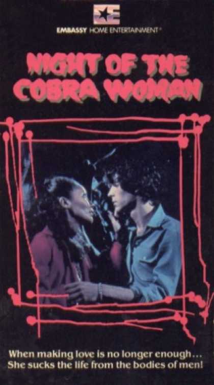 VHS Videos - Night Of the Cobra Woman