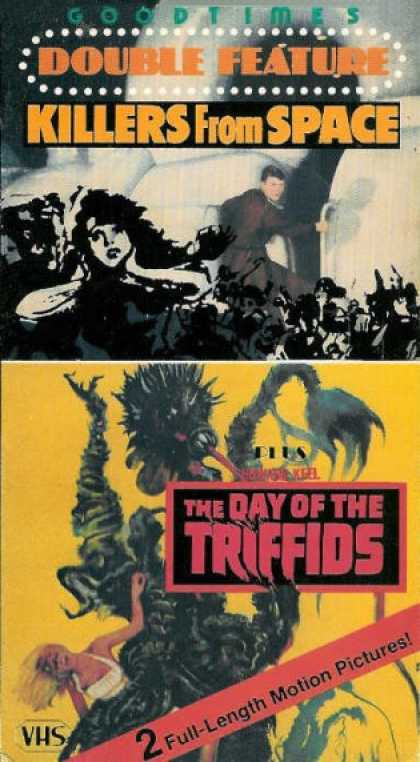 VHS Videos - Killers From Space-day Of the Triffids
