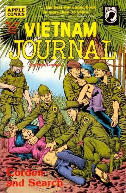 Vietnam Journal 14 - Best War Comic Book - Apple Comics - Cordon And Search - Soldiers - Rape