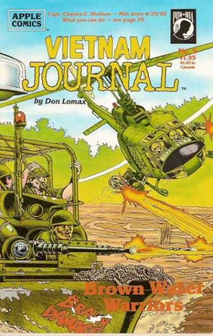 Vietnam Journal 9 - Don Lomax - War - Brown Water Warriors - Helicopter - Brain Damage