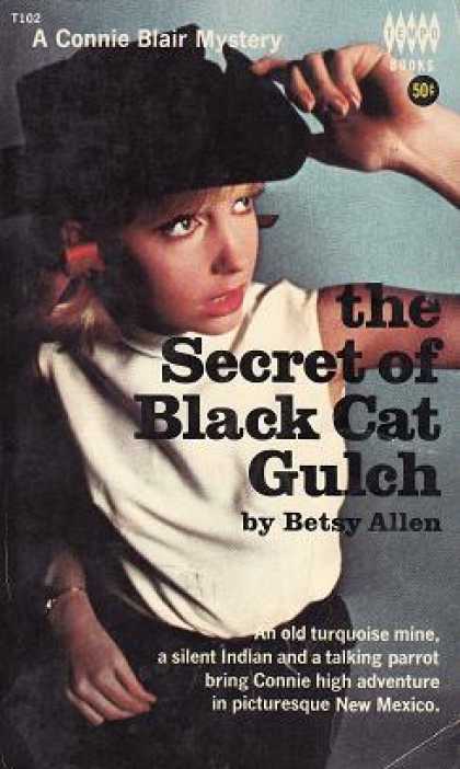 Vintage Books - The Secret of Black Cat Gulch - Betsy Allen