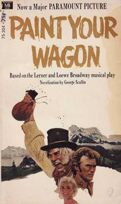 Vintage Books - Art Poster Print - Paint Your Wagon - Artist: Unknown- Poster Size: 17 X 11