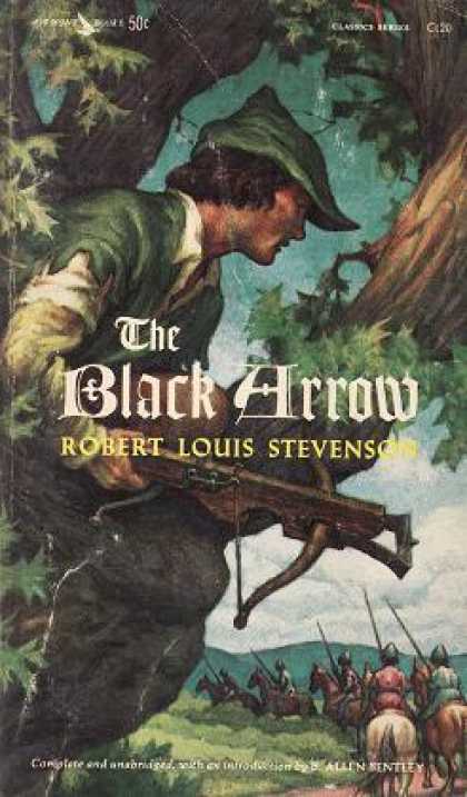 Vintage Books - The Black Arrow - Robert Louis and B. Allen Bentley Stevenson