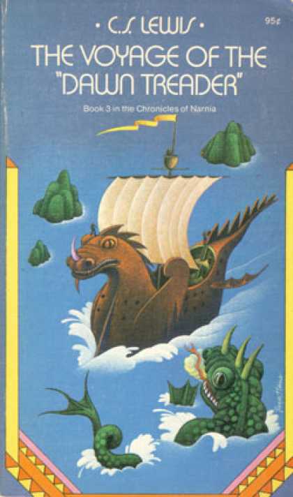 Vintage Books - The Voyage of the "Dawn Treader" ~ C.s. Lewis ~ 1971 Paperback Edition ~ - C.s.