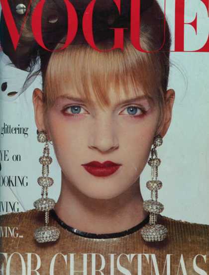 Vogue - Uma Thurman - December, 1985