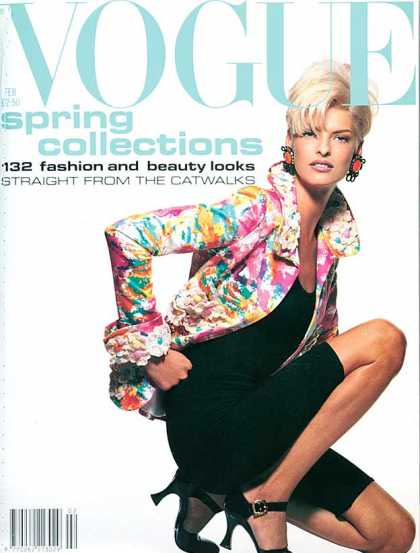 Vogue - Linda Evangelista - February, 1991