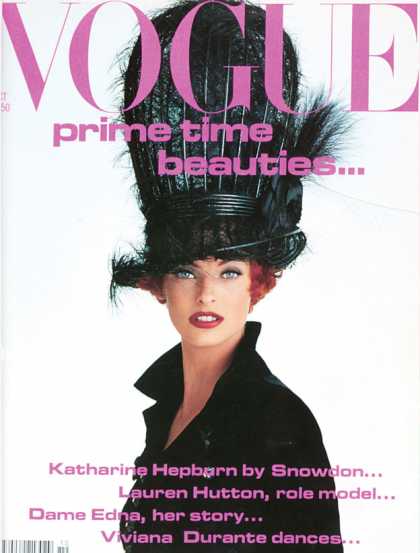 Vogue - Linda Evangelista - October, 1991