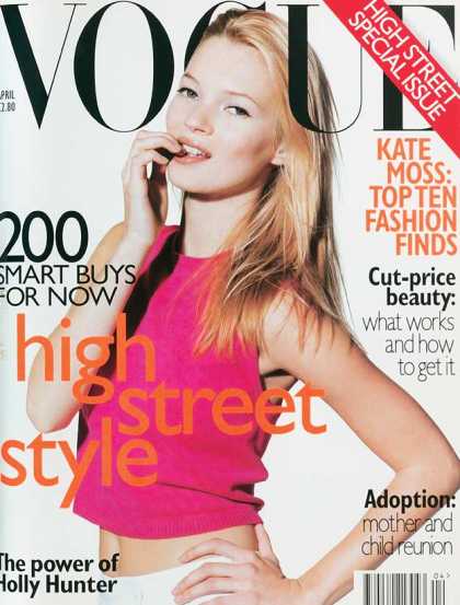 Vogue - Kate Moss - April, 1996