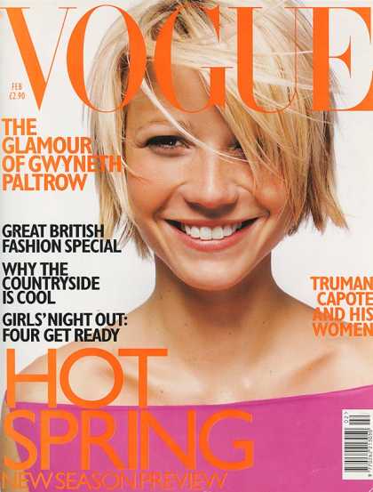 Vogue - Gwyneth Paltrow - February, 1998