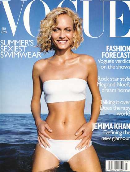 Vogue - Amber Valletta - July, 1998