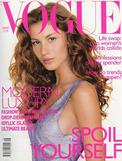 Vogue - Gisele Bundchen - August, 1998
