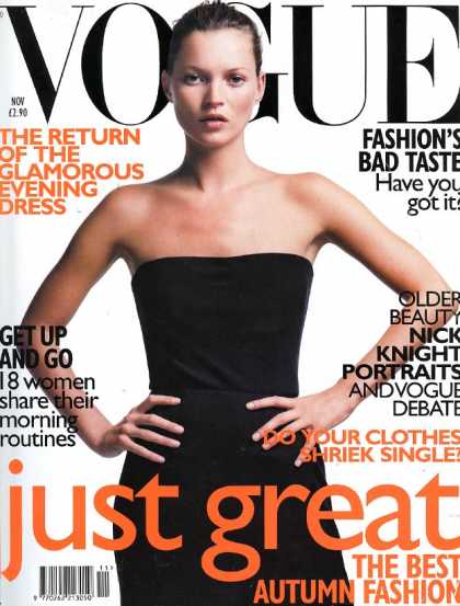 Vogue - Kate Moss - November, 1998