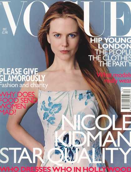 Vogue - Nicole Kidman - December, 1998