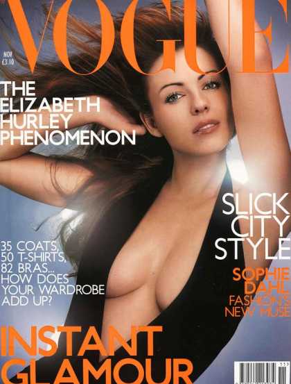Vogue - Elizabeth Hurley - November, 2000