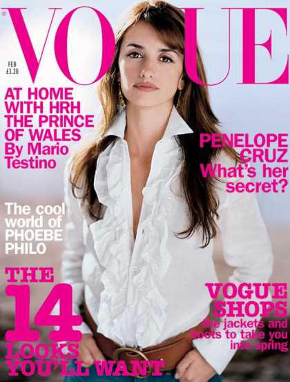 Vogue - Penelope Cruz - February, 2002. Penelope Cruz - February, 2002