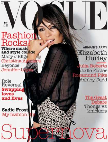 Vogue - Elizabeth Hurley - November, 2003