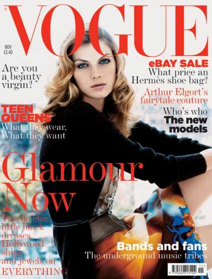 Vogue - Angela Lindvall - November, 2004